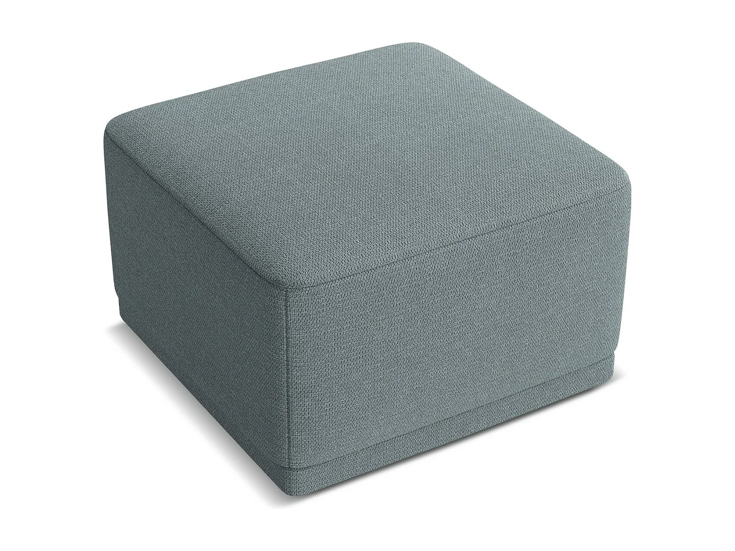 Poef van jeans chenille stof - KAILA