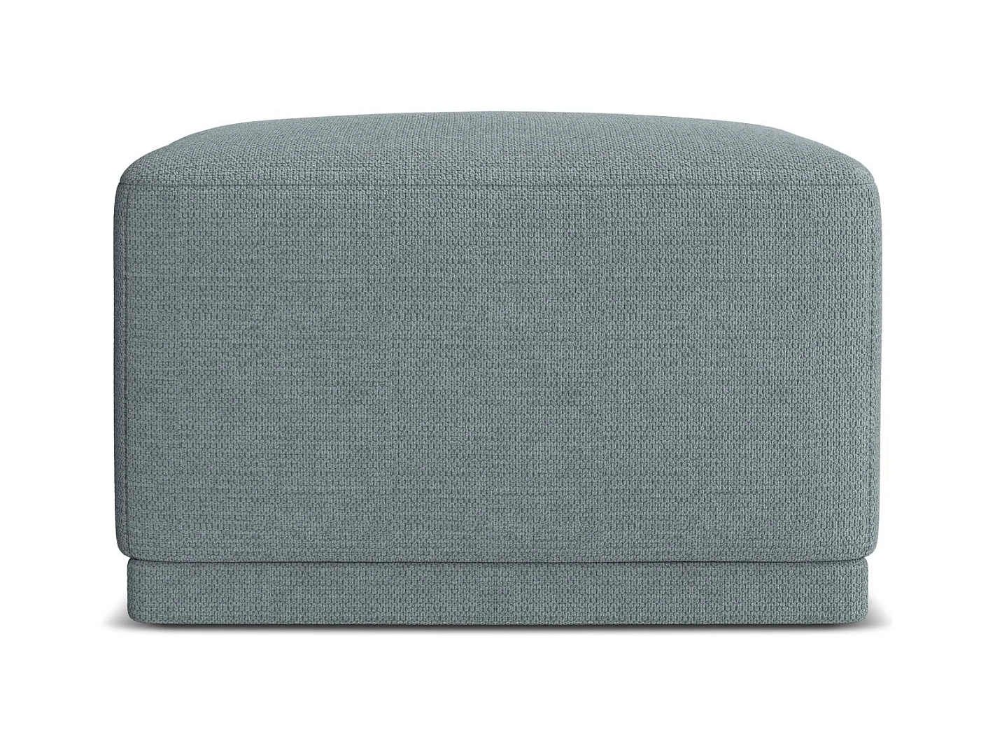 Pouf en tissu chenille - jeans - KAILA