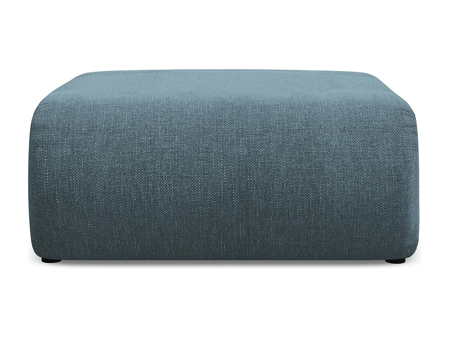 Puff em tecido chenille jeans - EKAHI