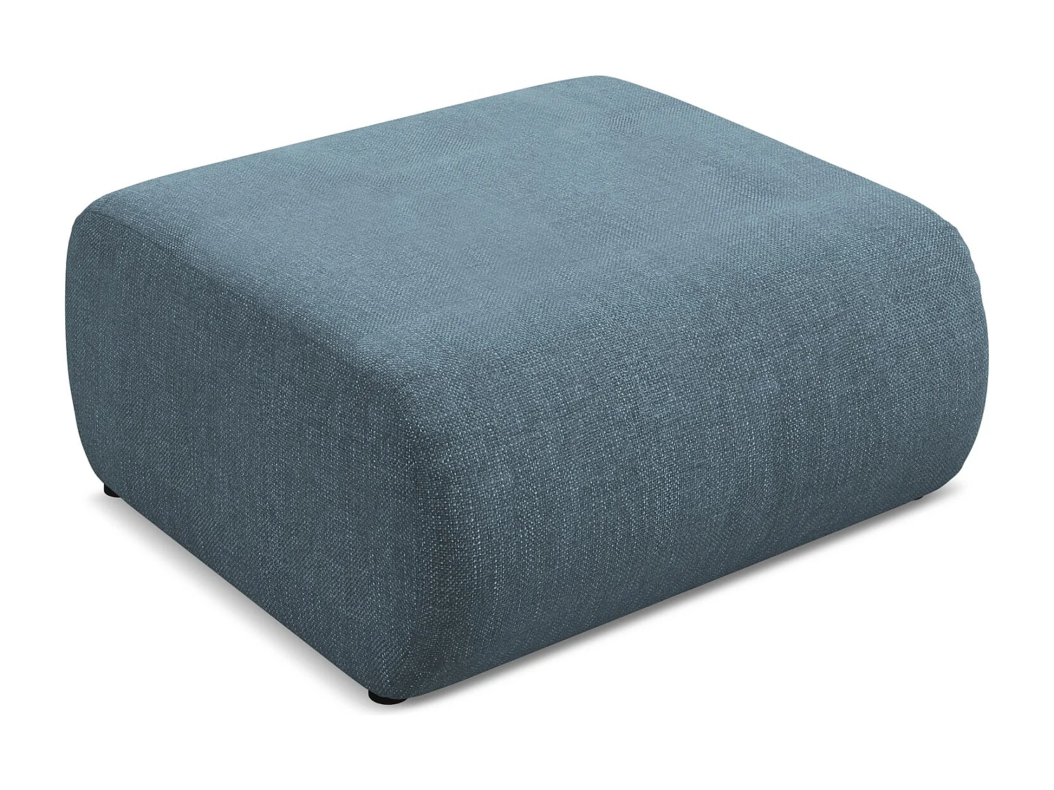 Puff em tecido chenille jeans - EKAHI