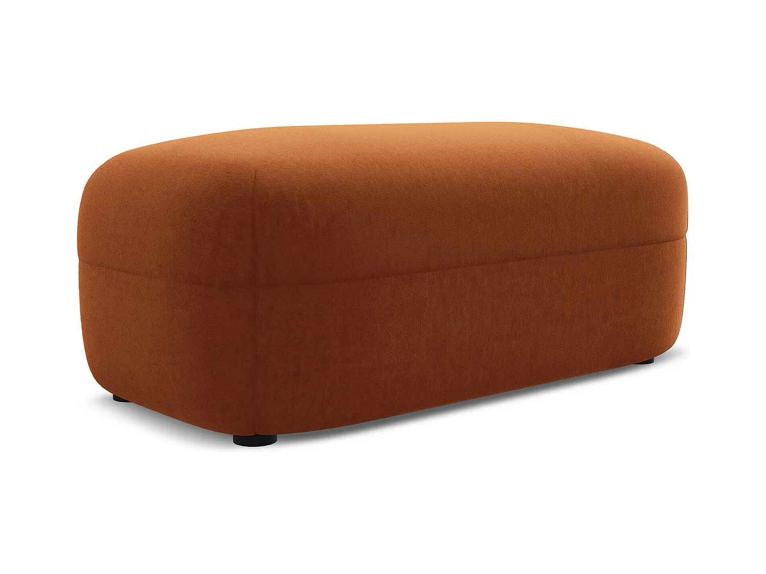 Pouf - Hocker - Samt - Terrakotta - MOANA