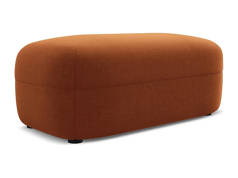 Pouf - Hocker - Samt - Terrakotta - MOANA