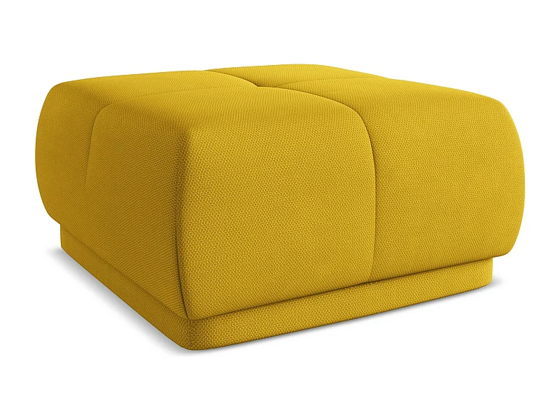 Pouf - Hocker - Chenille - Senf - HOKU