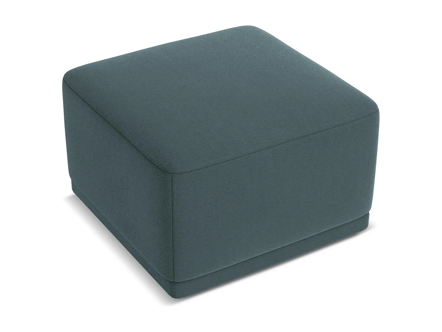 Pouf en velours - marin - KAILA
