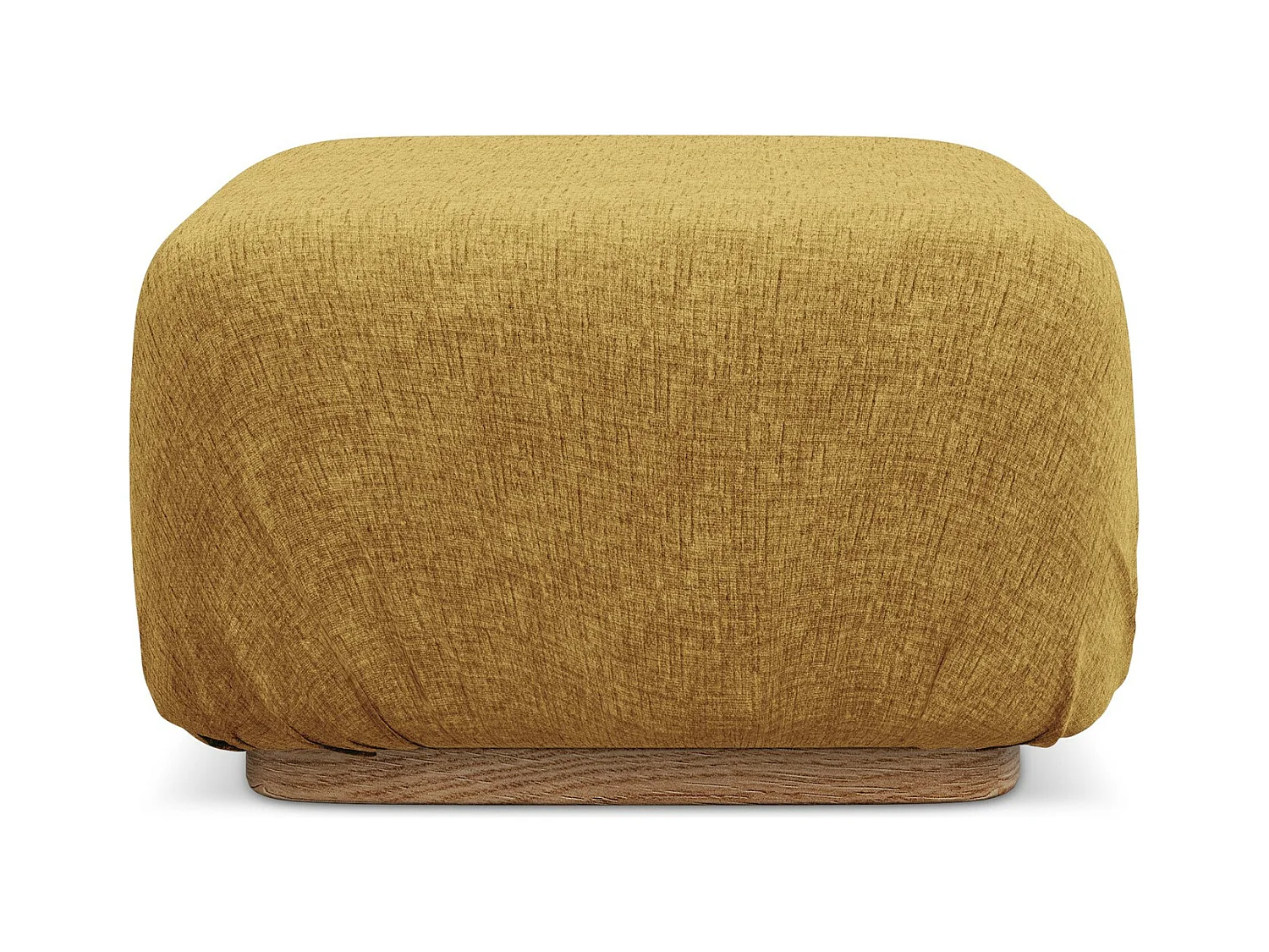 Pouf - Hocker - Chenille - Senf - AILANI