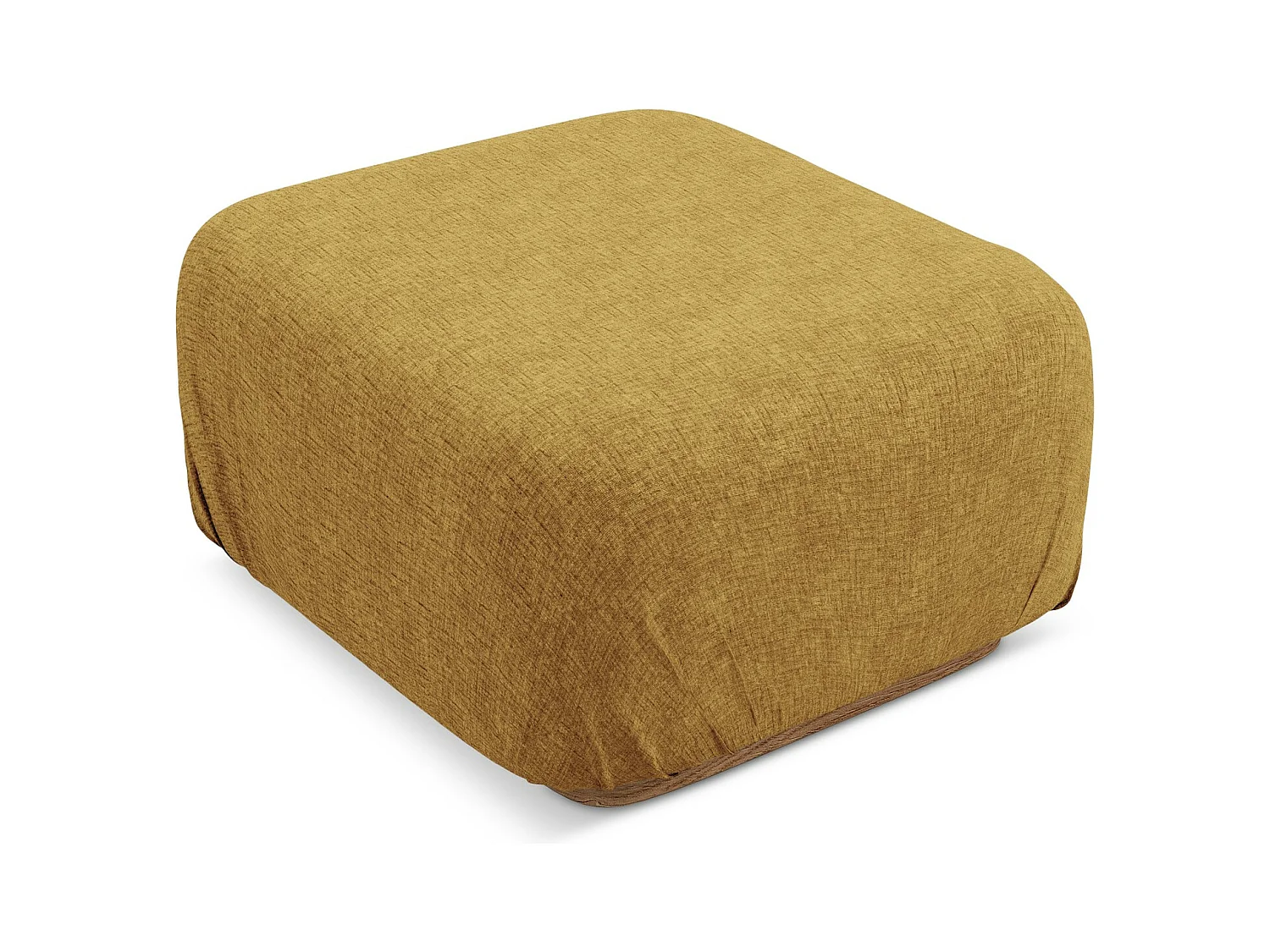 Pouf - Hocker - Chenille - Senf - AILANI