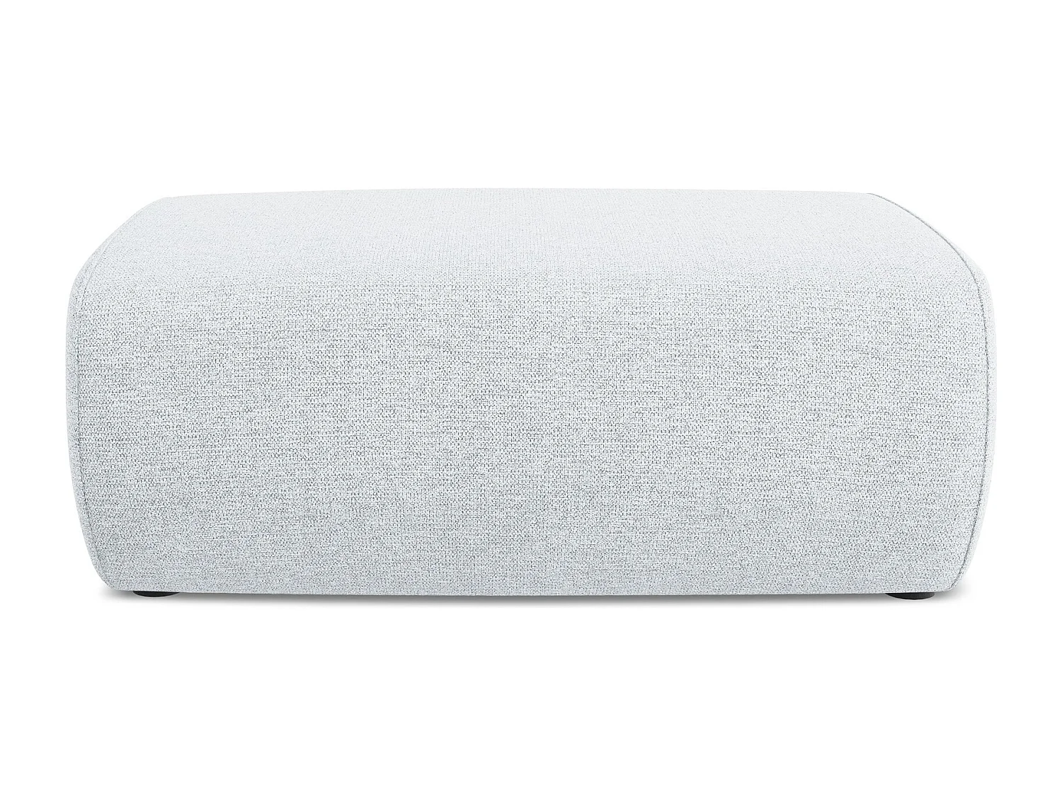 Pouf en tissu chenille - bleu clair - NANEA