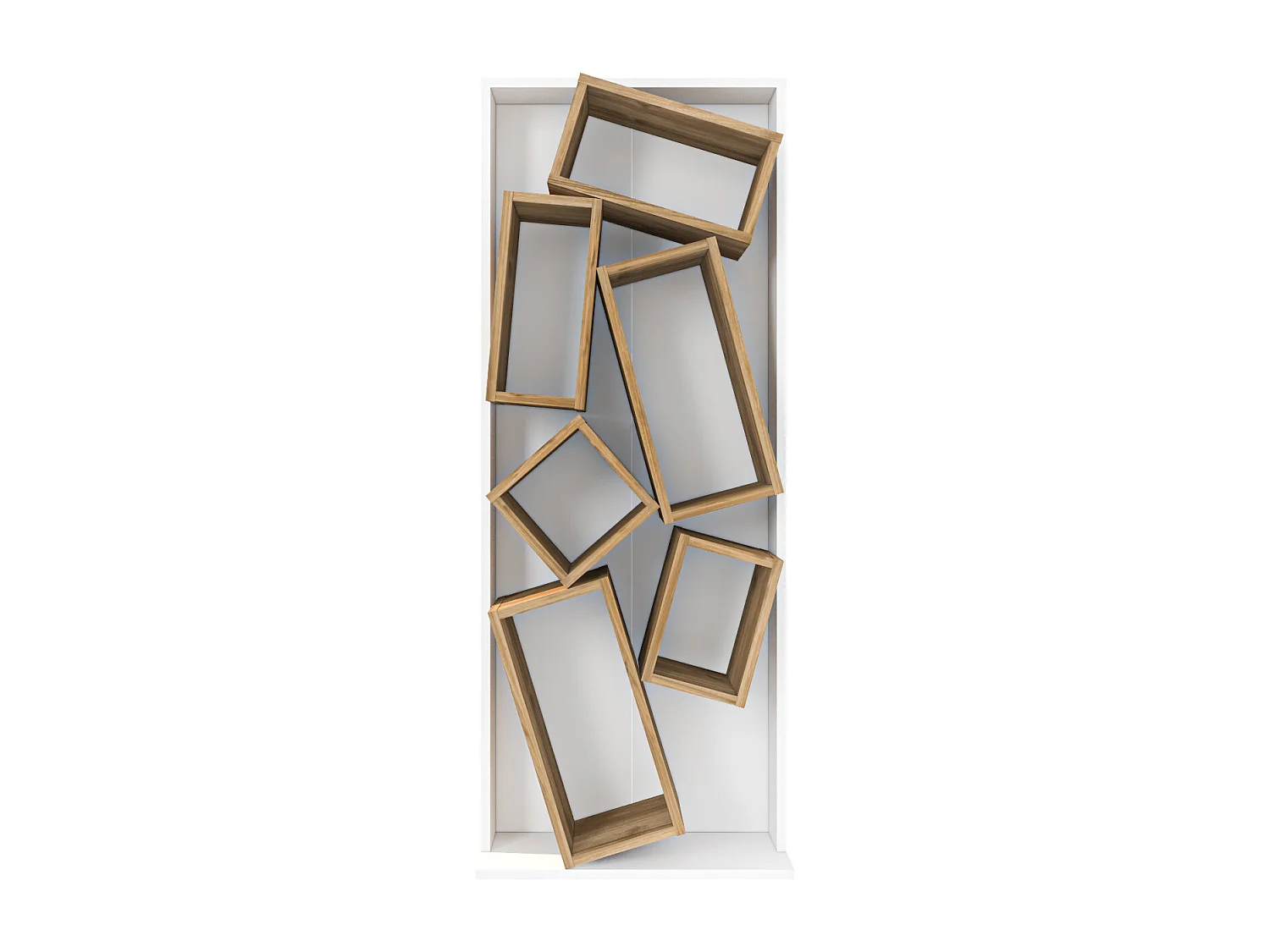 Decorotika Carmen Bookshelf 6 Open Shelves - 60 cm W x 153,6 cm H x  24 cm D