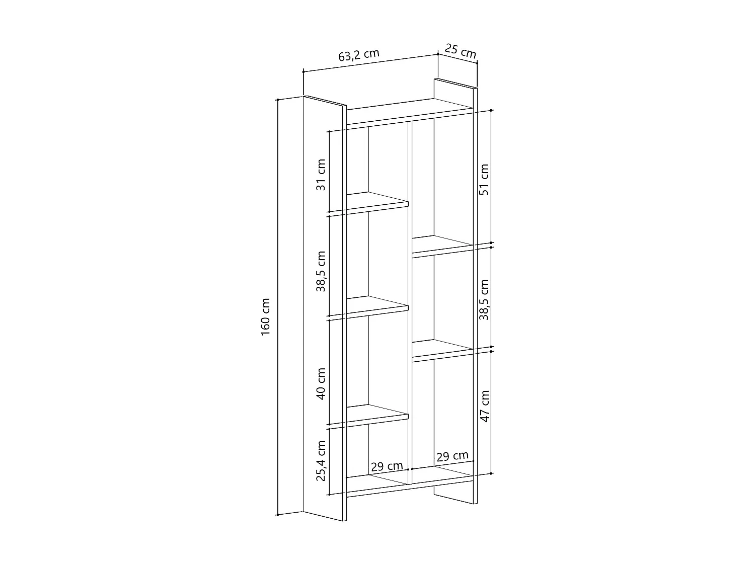 Decorotika Eden 7-tier Bookcase