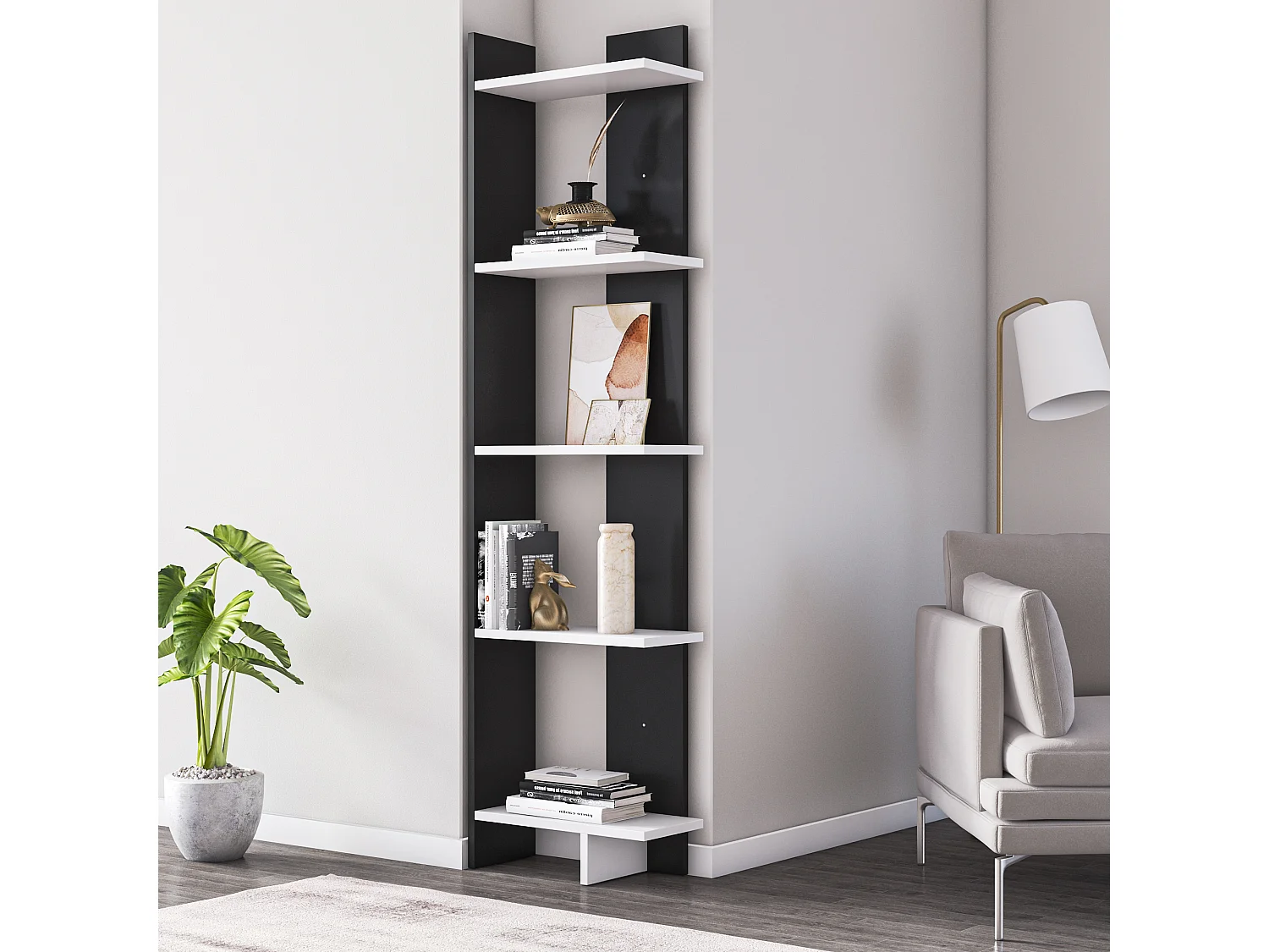 Bücherregal Alis Schwarz