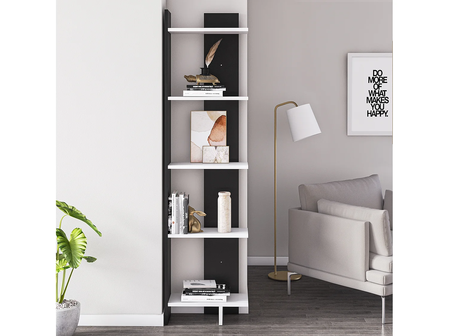 Bücherregal Alis Schwarz