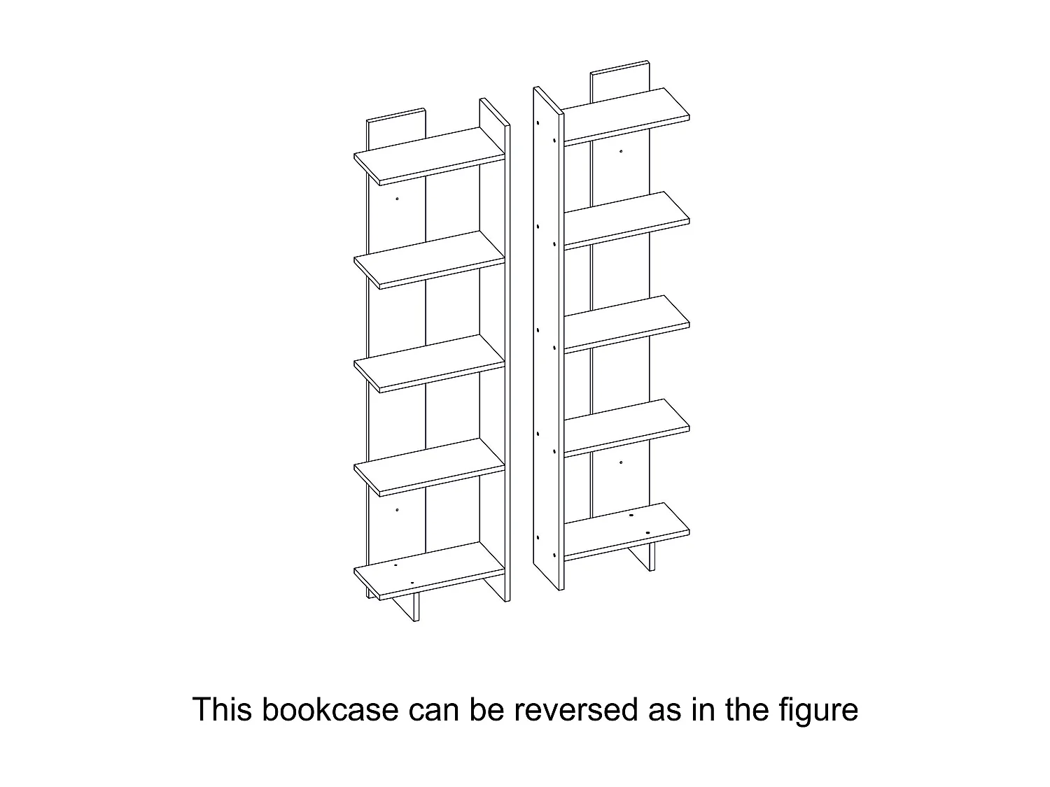 Bücherregal Alis Weiß&Cordoba