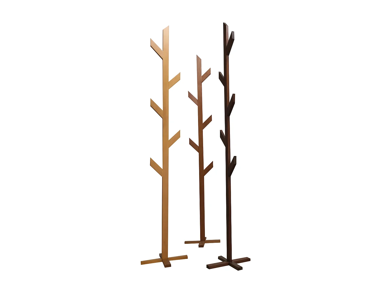 Arbrano 162 cm Portemanteu sur Pied, Fait-main et en Bois