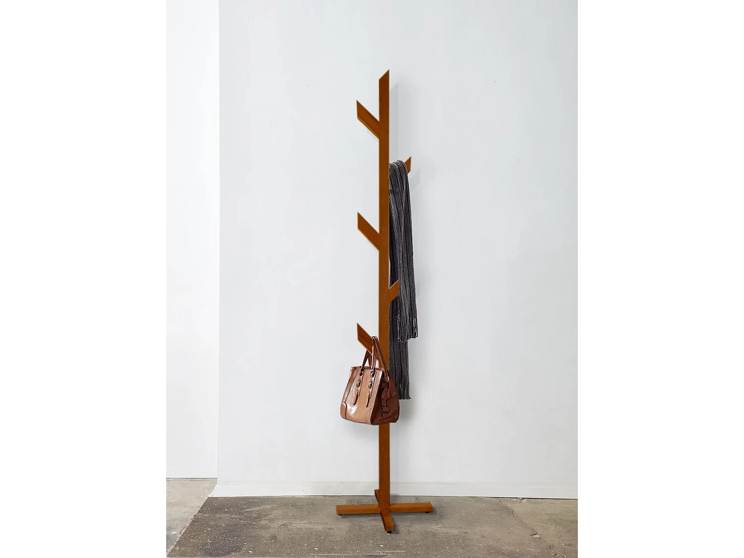 Arbrano 162 cm Portemanteu sur Pied, Fait-main et en Bois