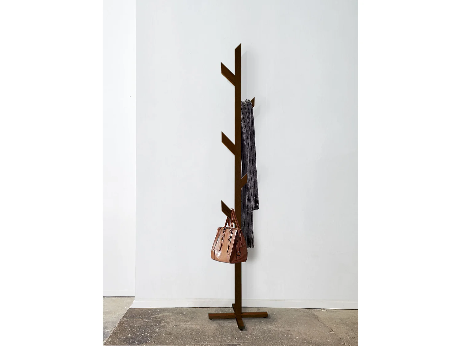 Arbrano 162 cm Portemanteu sur Pied, Fait-main et en Bois