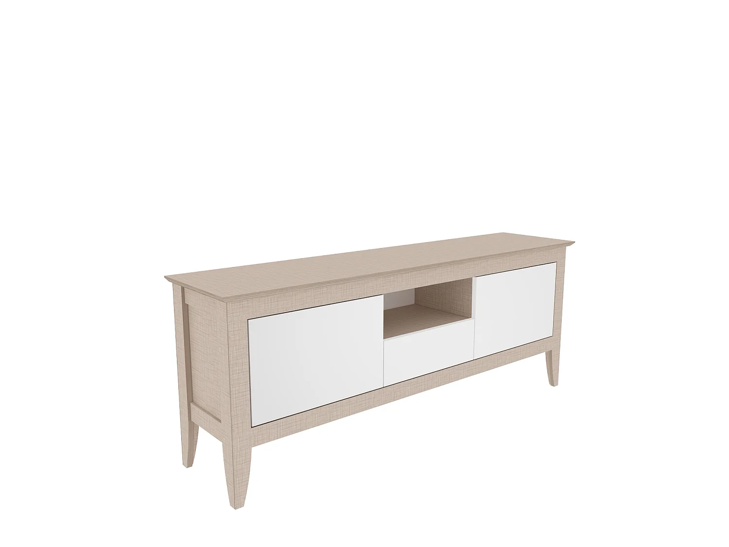 Decorotika Verde TV Unit for TVs up to 59inch with Dropdown Cabinets and Open Shelves