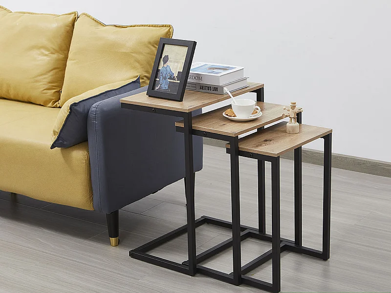 Conjunto Mesas de Apoio, Luso (Carvalho Claro, Preto)