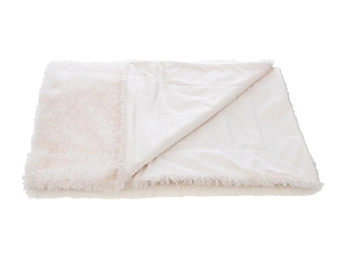 Plaid Sherpa blanc 130x170 cm