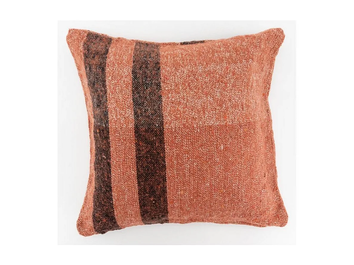 Coussin en coton recyclé Rouille 45 x 45 cm