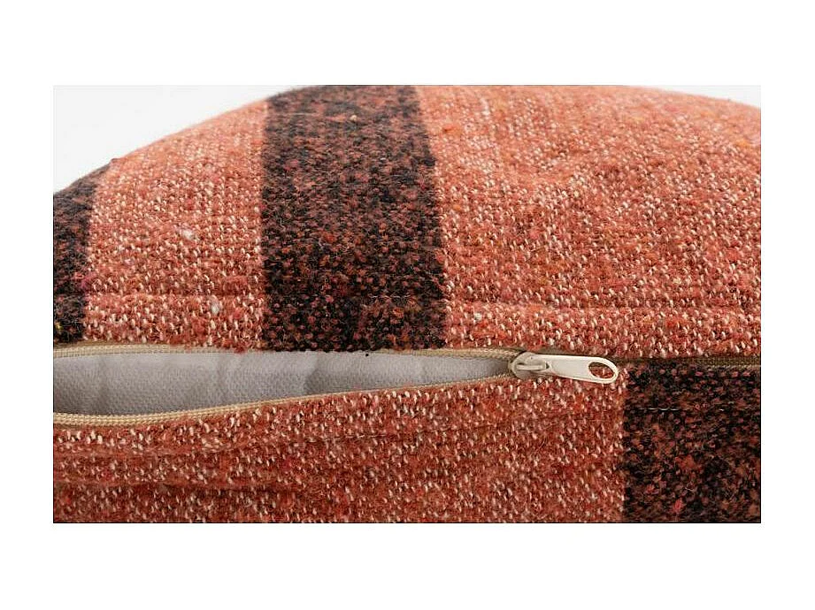 Coussin en coton recyclé Rouille 45 x 45 cm