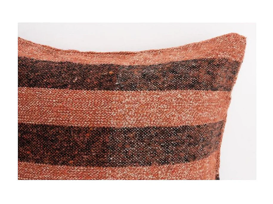 Coussin en coton recyclé Rouille 45 x 45 cm