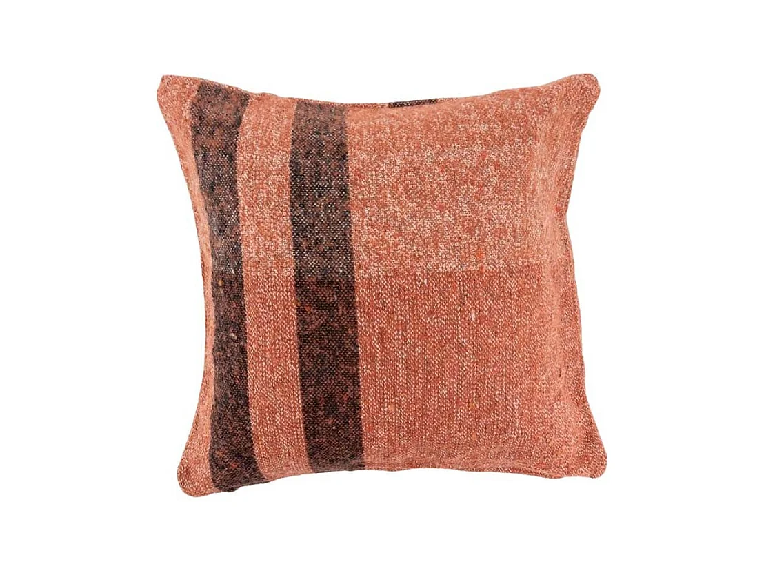 Coussin en coton recyclé Rouille 45 x 45 cm