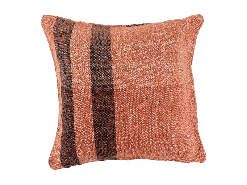 Coussin en coton recyclé Rouille 45 x 45 cm