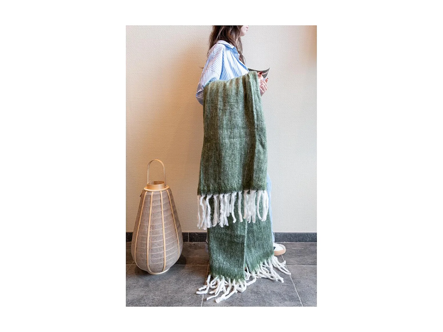 Plaid acrylique Alice Vert