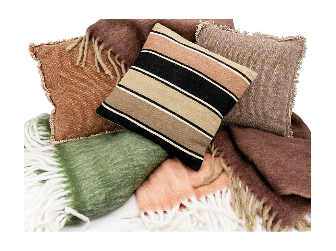 Plaid acrylique Alice Rouille