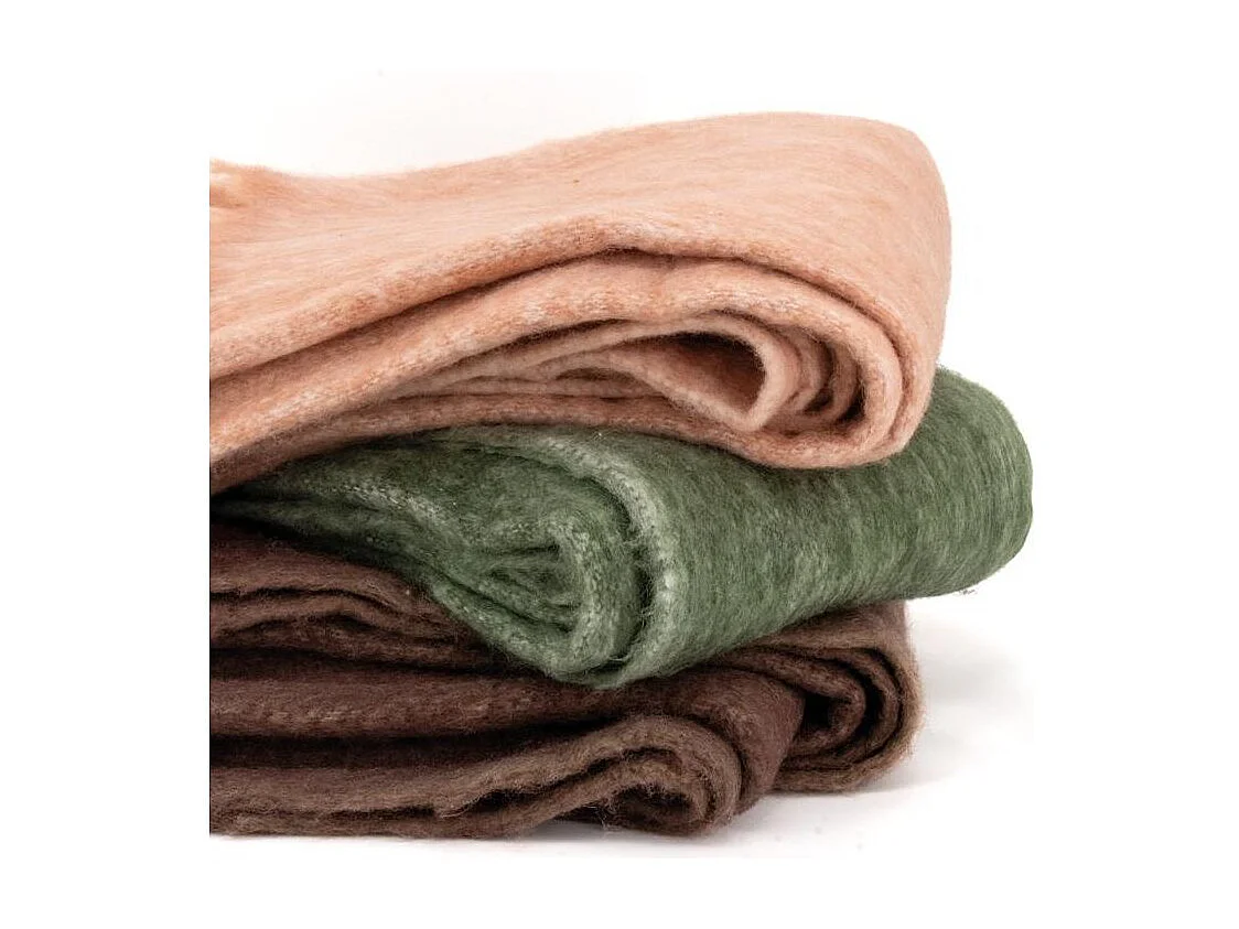 Plaid acrylique Alice Rouille