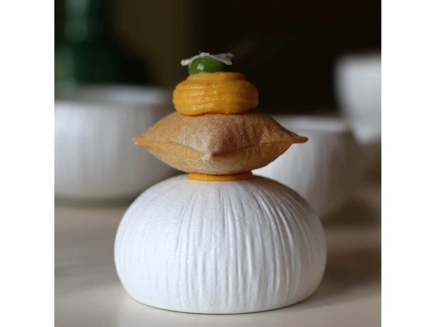 Ogo Living - Lot 6 Bols Urus 8cm En Porcelaine Bleu Et Blanc