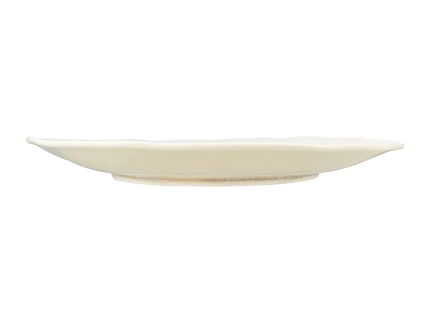 Ogo Living - Lot 6 Assiettes Plates Urus 31cm En Porcelaine Beige Et Blanc