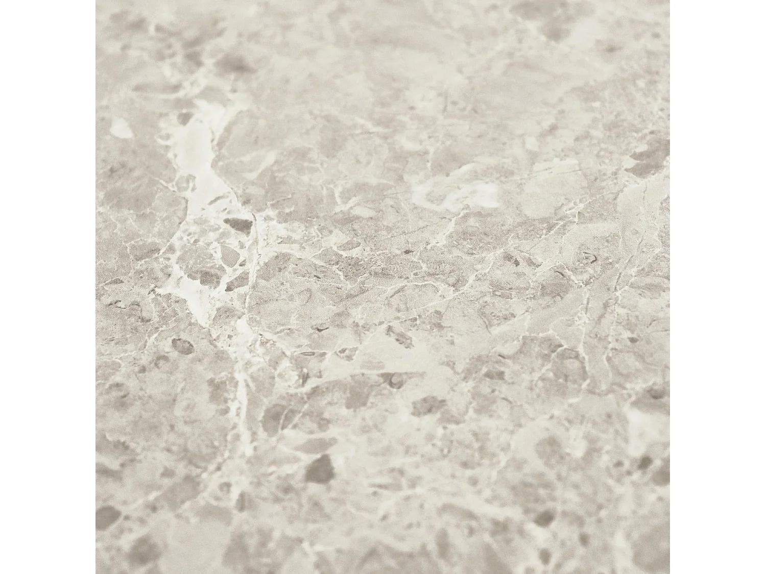 Table basse Easy - Ronde - MDF et marbre - Gris