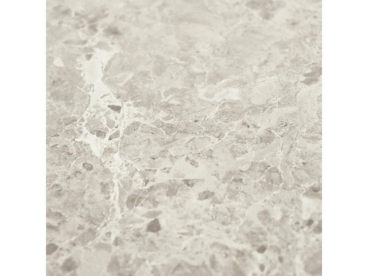 Table basse Easy - Ronde - MDF et marbre - Gris