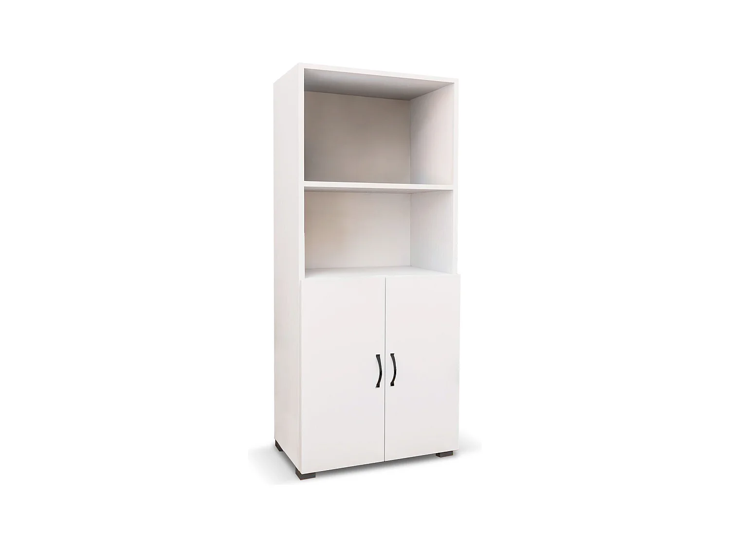 Armoire Multifonction Catter House Atenas 143 de 60x32x143 cm avec 2 Étagères, 2 Portes Inférieures et de Couleur Blanche