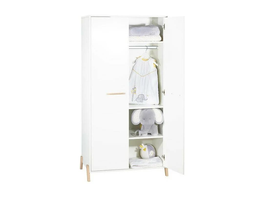 Babyprice - JOY NATUREL - Armoire 2 Portes