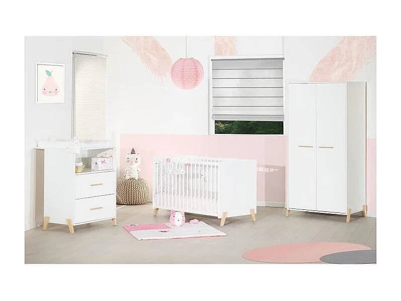 Babyprice - JOY NATUREL - Armoire 2 Portes