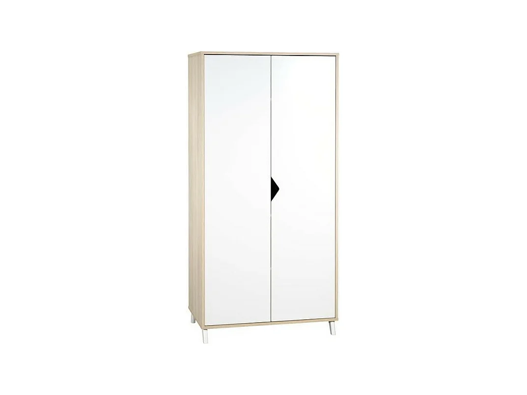 Armadio per bambini a 2 ante in legno
