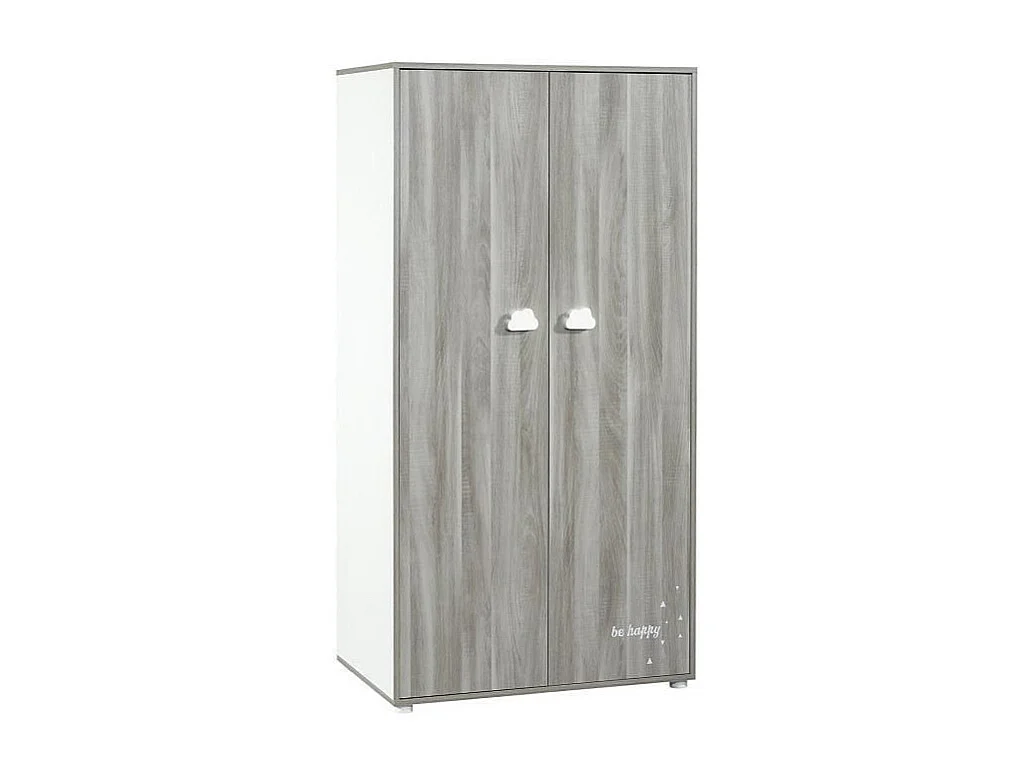 BABYPRICE  Armoire Chambre Bebe Smile Chene Silex 2 Portes