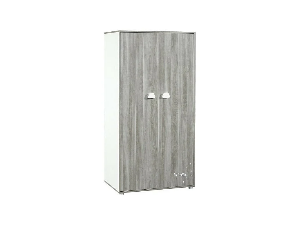 Armadio a 2 ante in legno 168x85x57cm