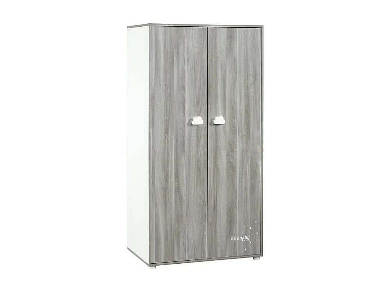 BABYPRICE  Armoire Chambre Bebe Smile Chene Silex 2 Portes