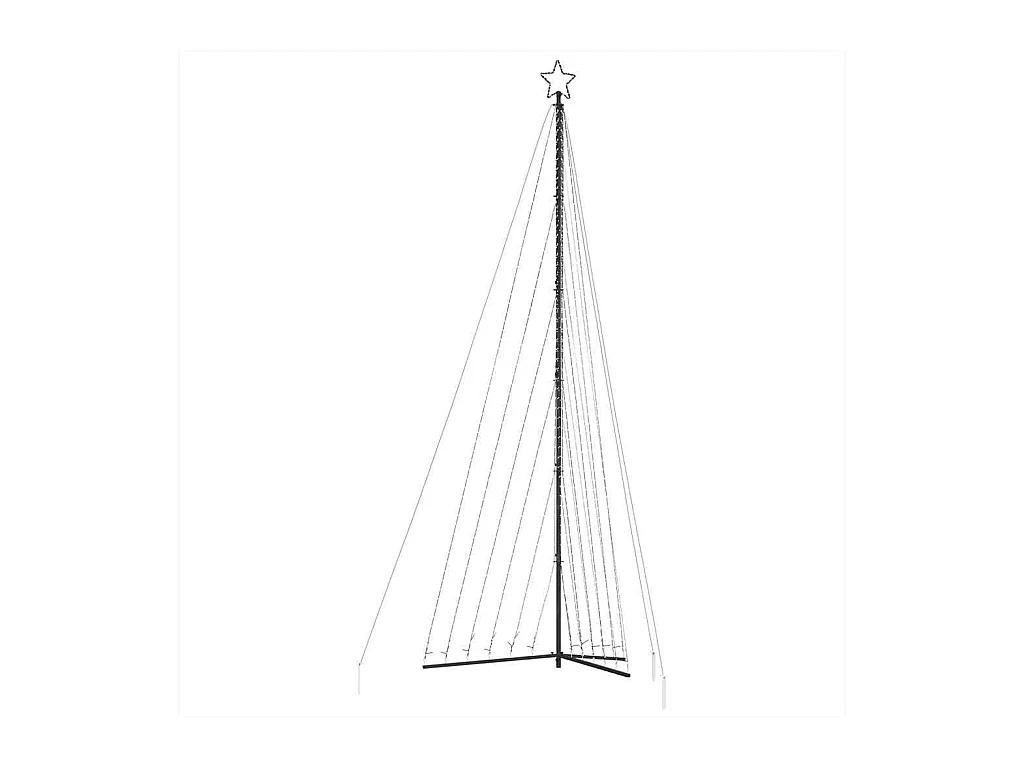 LED-kerstboom 789 LEDs koud wit 476 cm