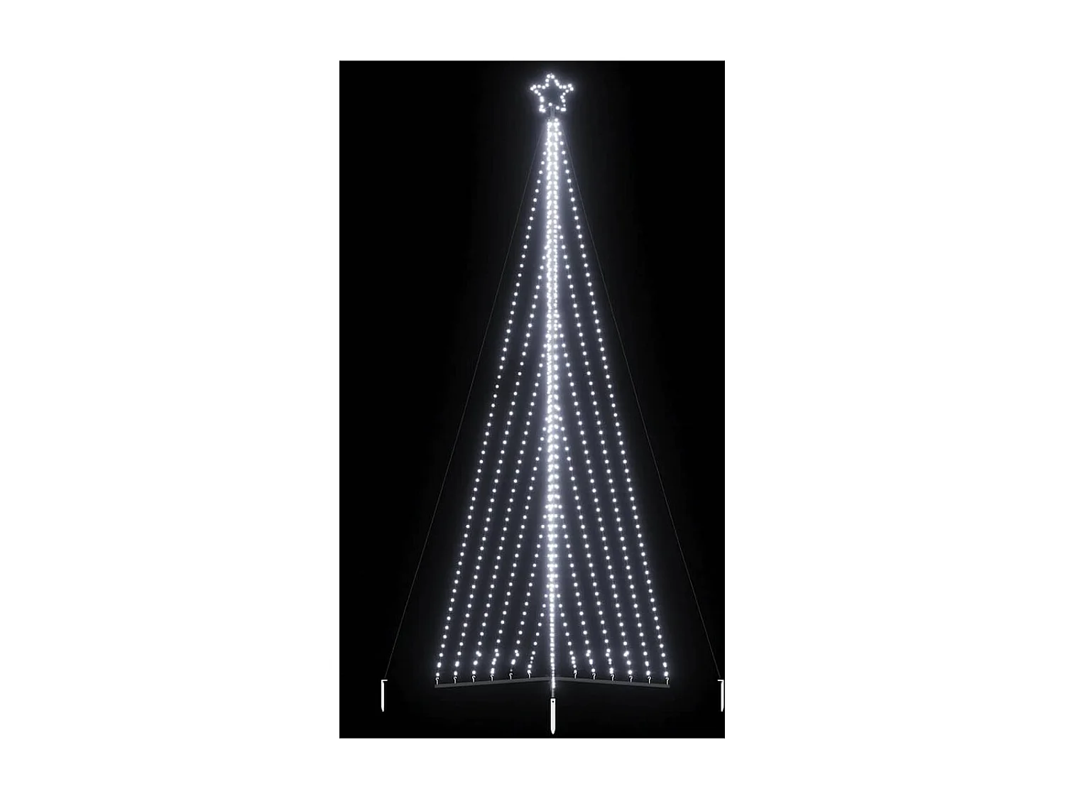 LED Weihnachtsbaum 789 LEDs Kaltweiß 476 cm