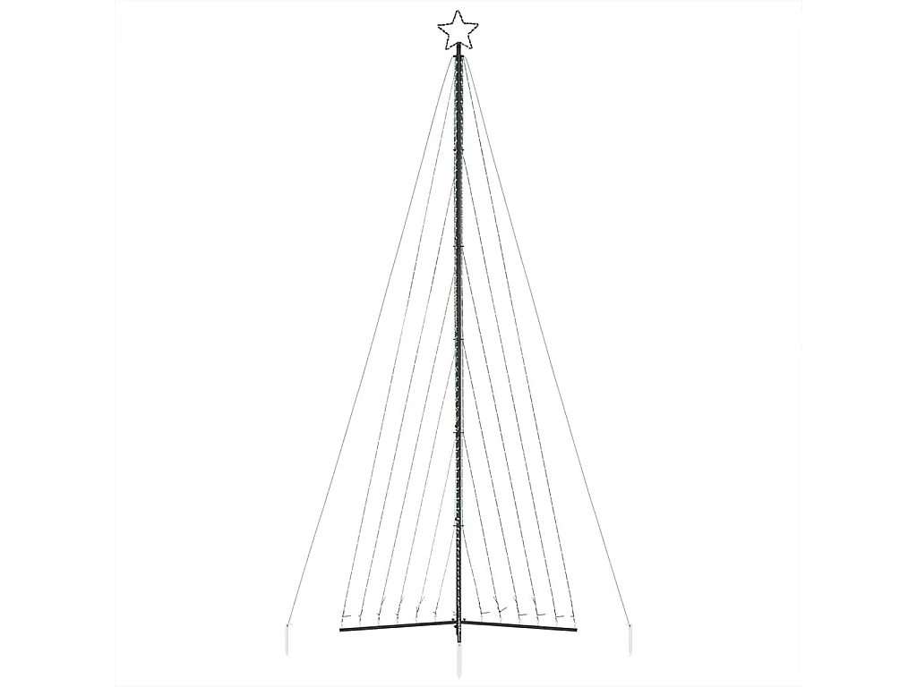 LED Weihnachtsbaum 789 LEDs Kaltweiß 476 cm
