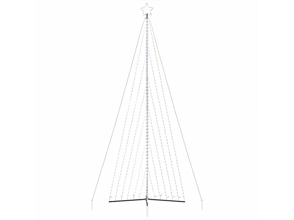 LED-kerstboom 789 LEDs koud wit 476 cm