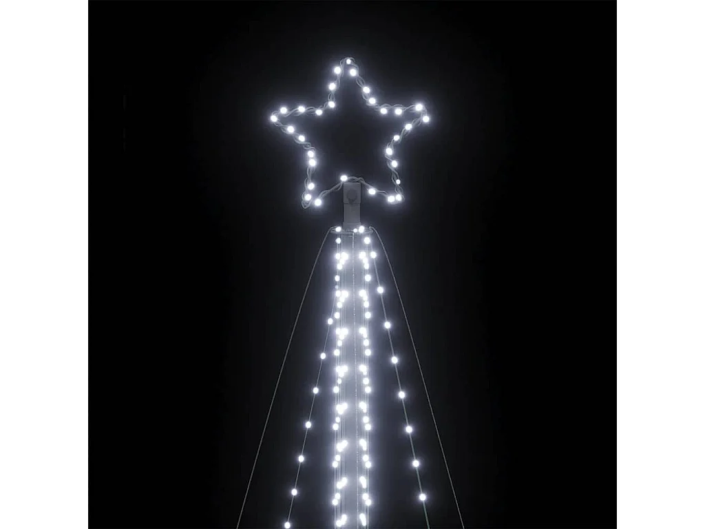 LED-kerstboom 789 LEDs koud wit 476 cm