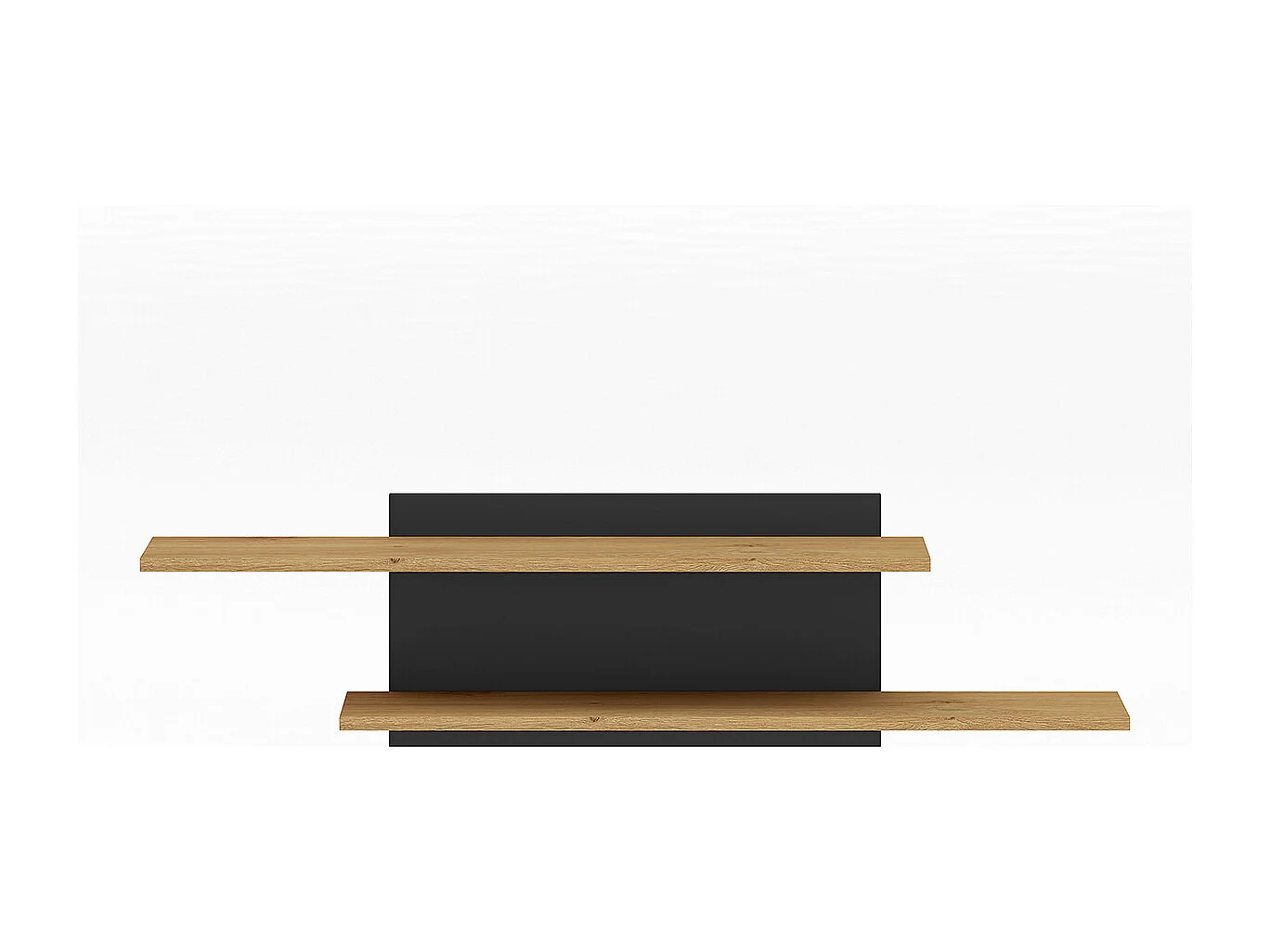Wandregal Ysia Holz und Schwarz