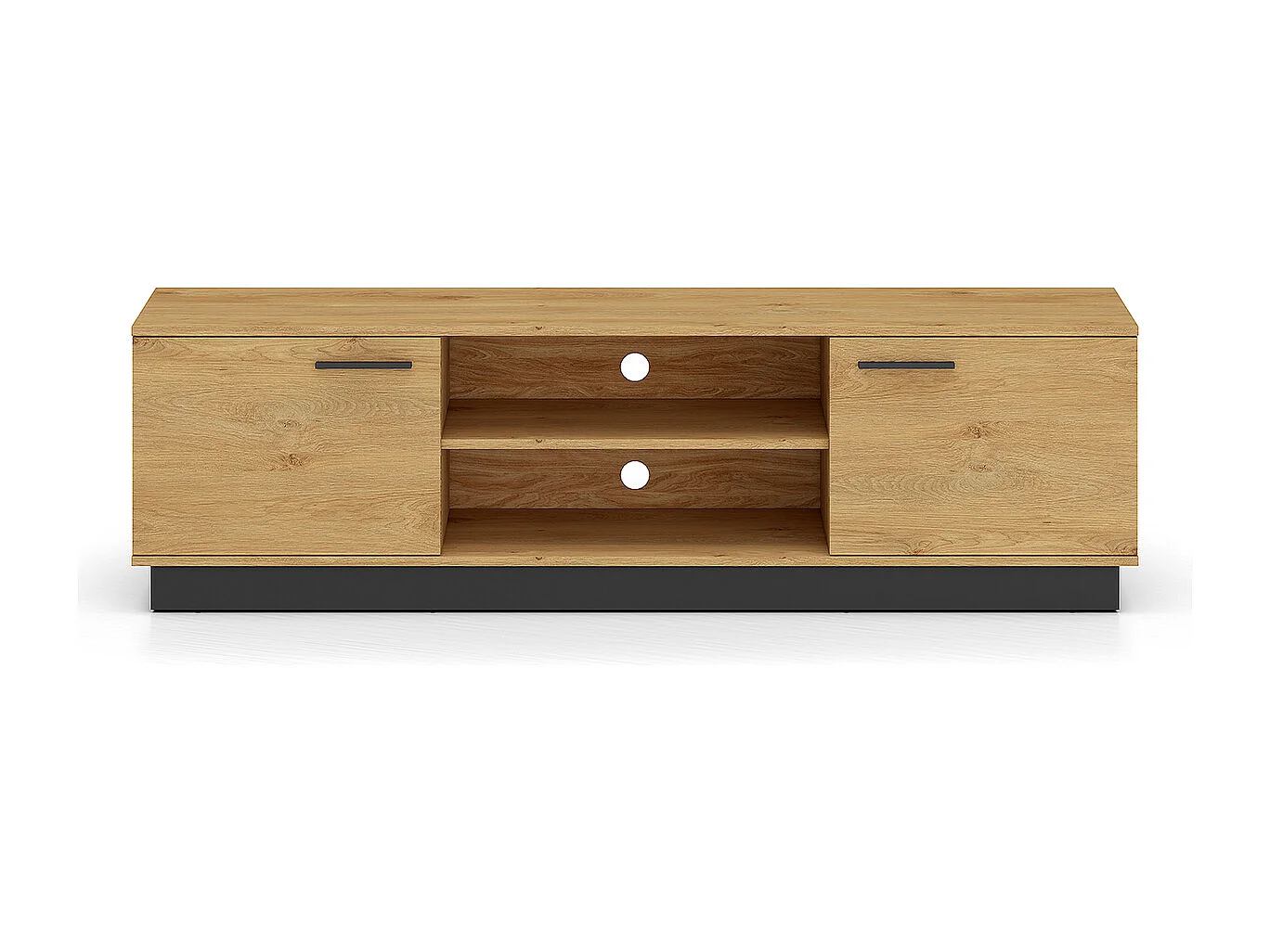 Ysia Hout en Zwart 2-deurs TV-meubel 170 cm