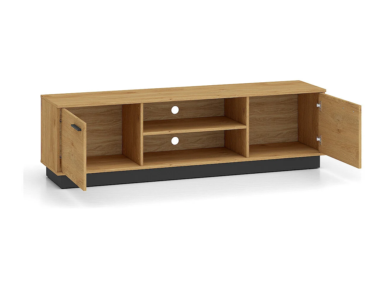 Ysia Hout en Zwart 2-deurs TV-meubel 170 cm