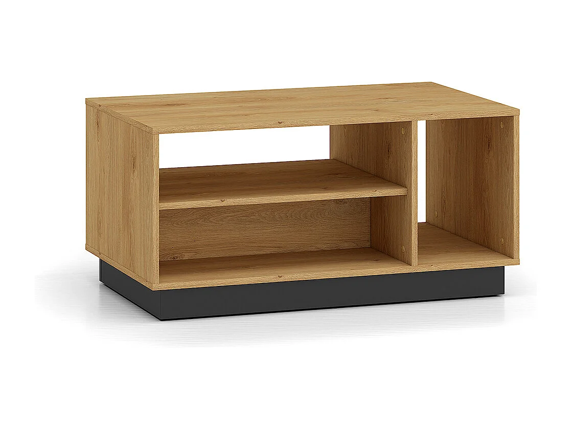 Mesa de centro Ysia madeira e preto 49cm